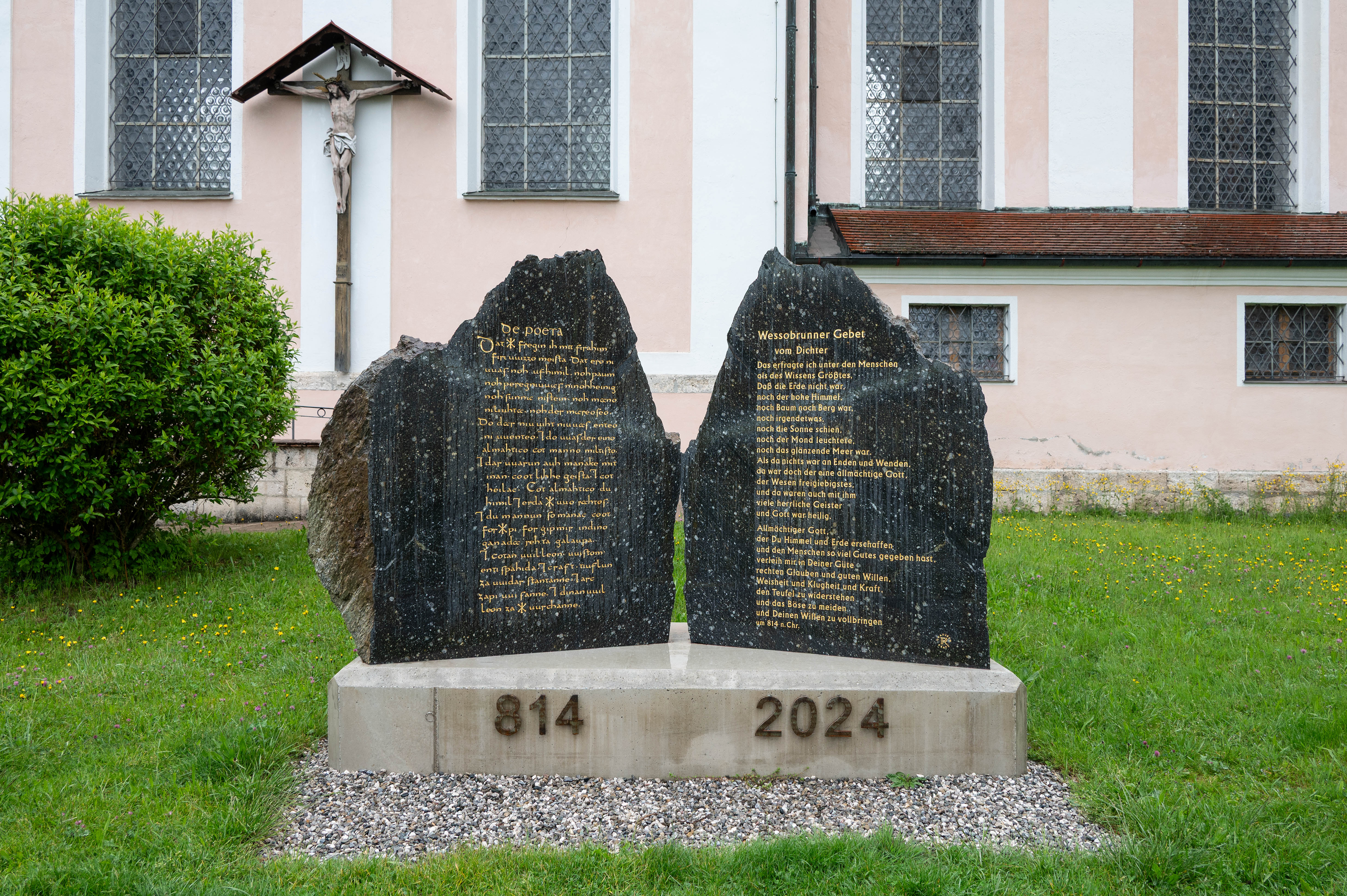 Gedenkstein - Wessobrunner Gebet