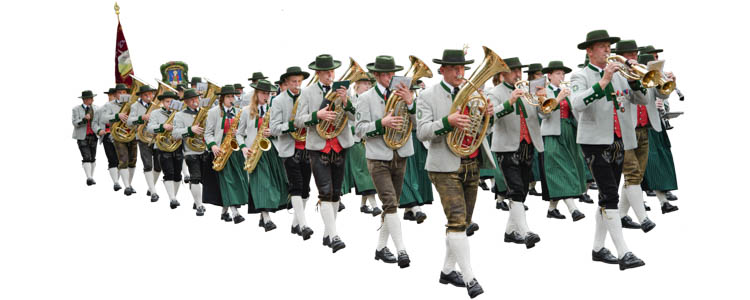 Impressionen vom Oktoberfest Trachten- und Schützenzug in München