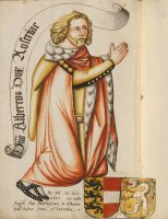 Miniatur von Albrecht II. von Österreich,