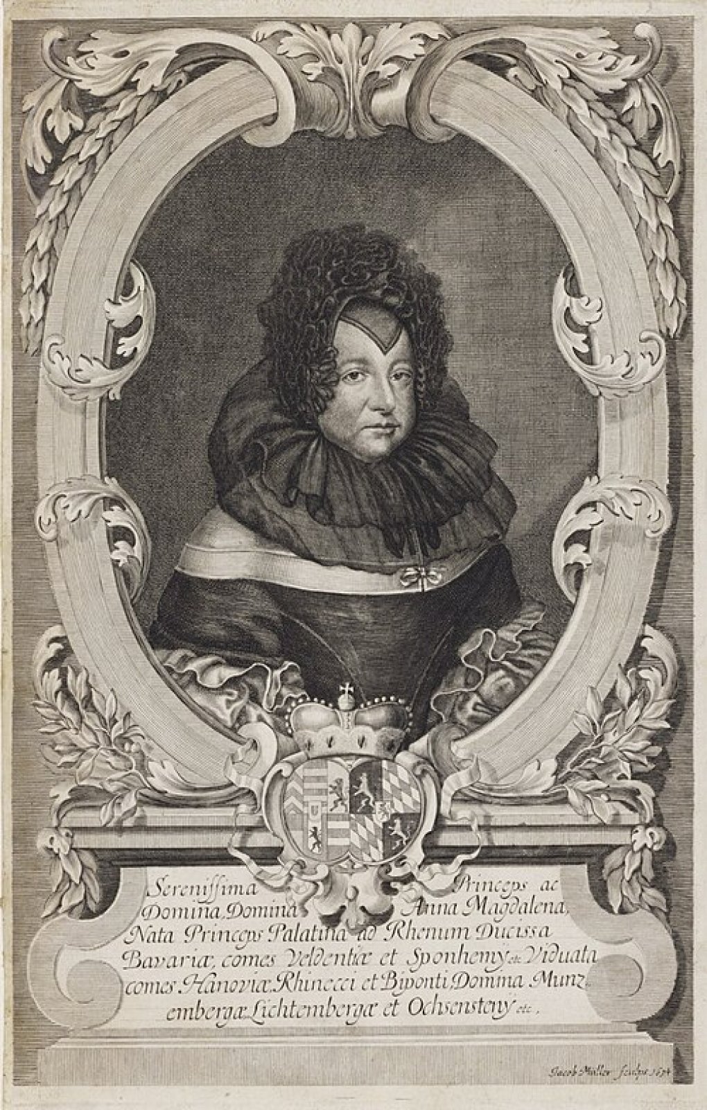 Porträt von Anna Magdalena von Pfalz-Birkenfeld-Bischweiler