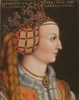 Miniatur von Klementia von Habsburg