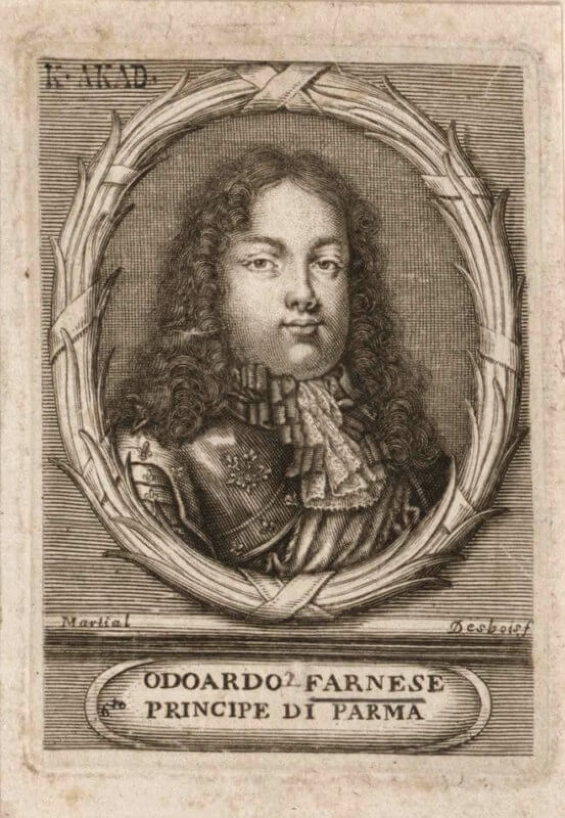 Porträt von Odoardo II. Farnese