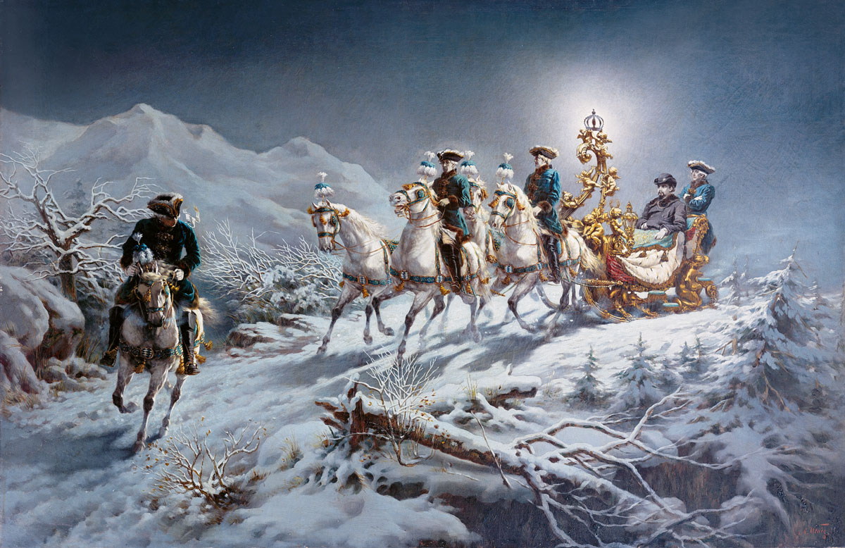 „Renaissance-“ oder Gala-Schlitten mit Puten König Ludwig II. (1872)