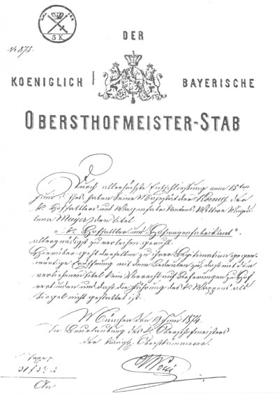 Verleihungsurkunde