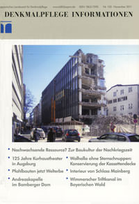 Cover: Denkmalpflege Information 2008/11