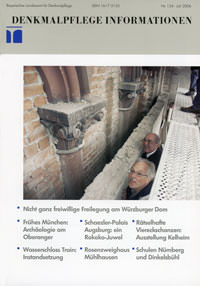 Cover: Denkmalpflege Information 2006/07