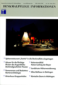 Cover: Denkmalpflege Information  2013/03