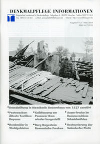 Cover: Denkmalpflege Information 2004/03