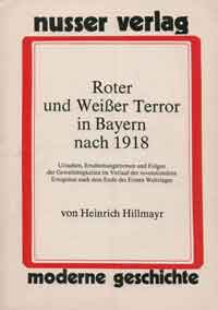 Cover: Roter und weisser Terror in Bayern nach 1918