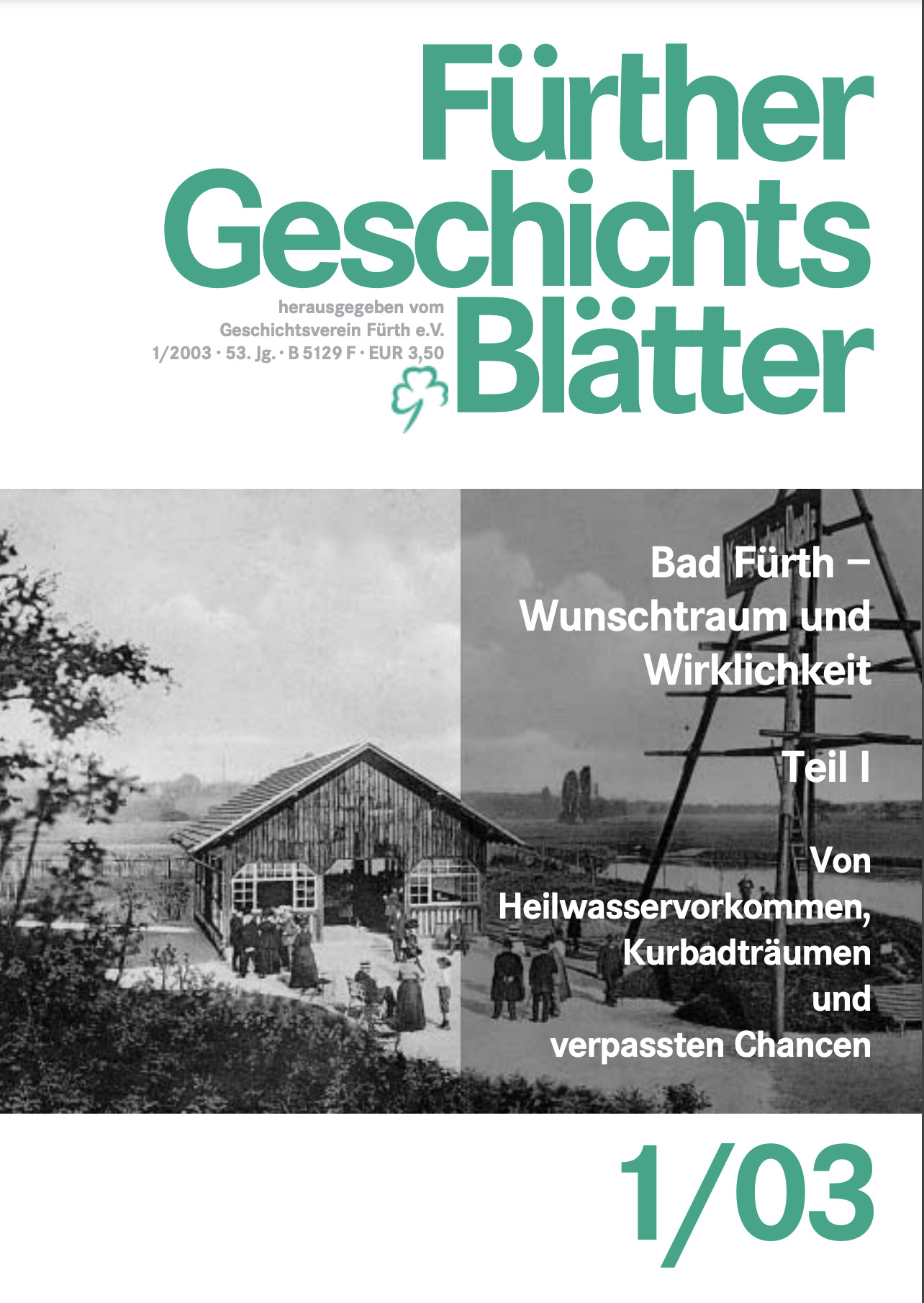 Buchcover: Fürther Geschichts Blätter