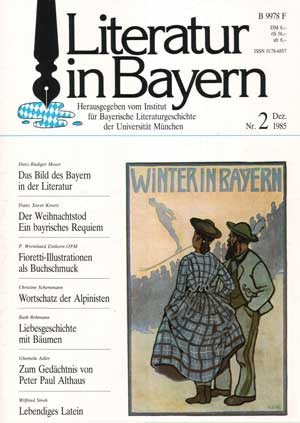 Buchcover: Literatur in Bayern Nr. 2 (Dez. 1985)