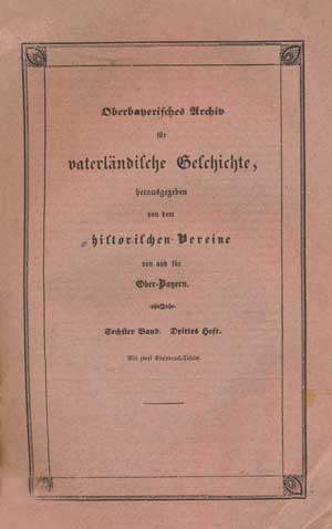Cover: Oberbayerisches Archiv - Band 006 - 1844