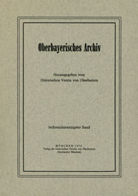 Cover: Oberbayerisches Archiv - Band 096 - 1972