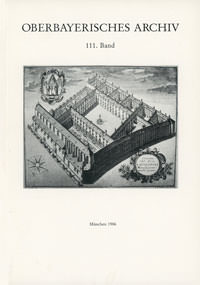 Cover: Oberbayerisches Archiv - Band 111 - 1986