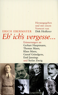 Cover: Eh' ich's vergesse...
