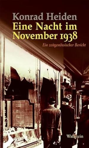 Cover: Eine Nacht im November 1938