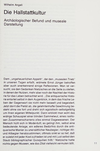 Cover: Die Hallstadt-Kultur
