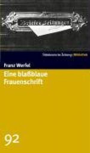 Cover: Eine blaßblaue Frauenschrift