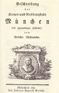 München Buch Beschreibung der Haupt- und Residenzstadt München