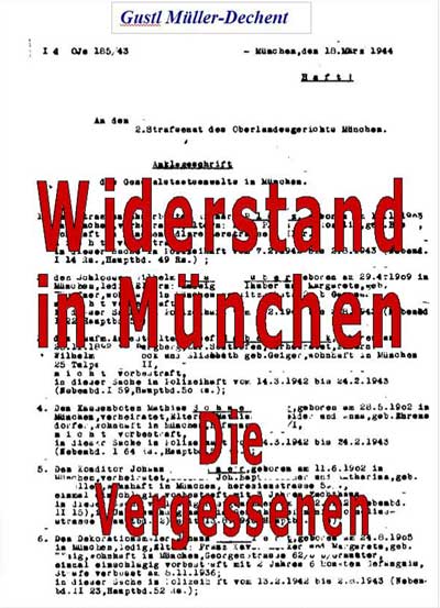 Buchcover: Widerstand in München von Müller-Dechant Gustl