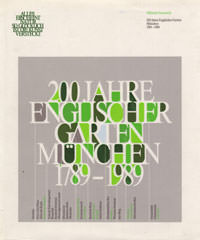 Cover: 200 Jahre Englischer Garten München 1789-1989