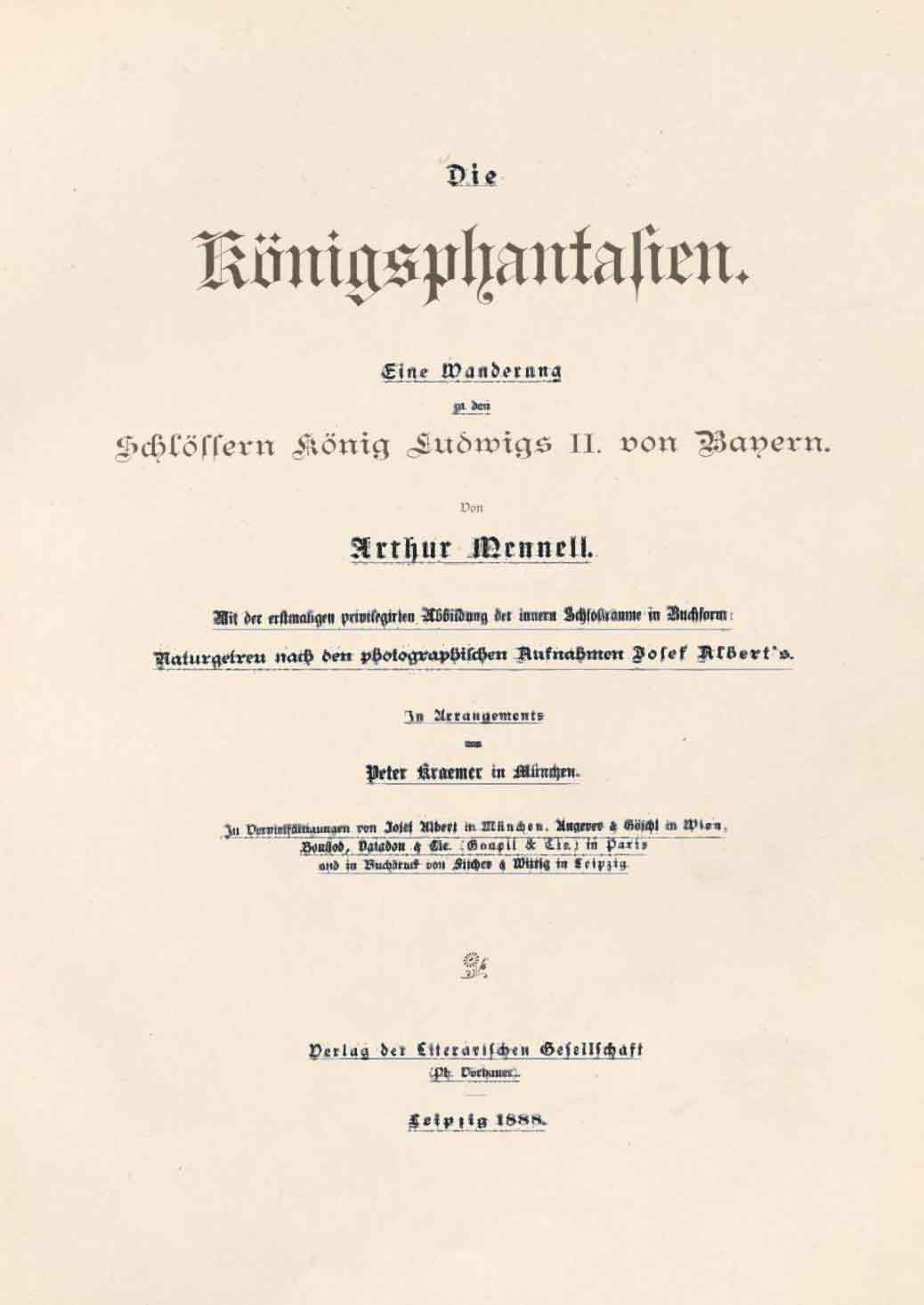 Buchcover: Die Königsphantasien von Mennell Arthur