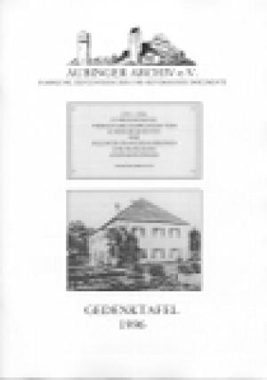 Cover: Gedenktafel