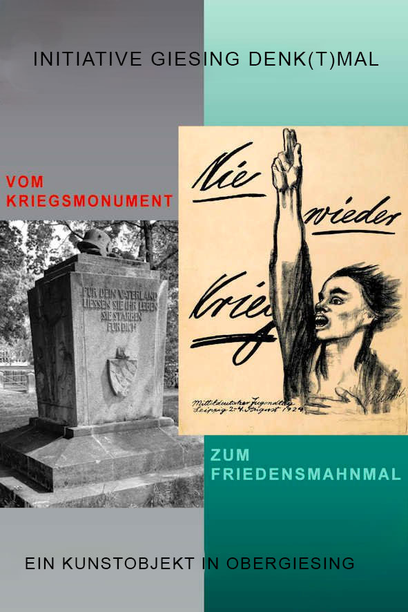 Cover: Vom Kriegsmonument zum Friedensmahnmal