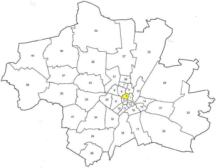 Alte Stadtbezirke in München – Kreuzviertel