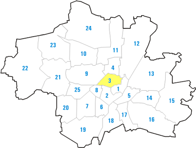 Stadtbezirk Maxvorstadt  in München