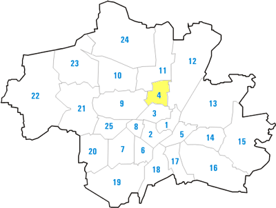 Stadtbezirk Schwabing-West  in München