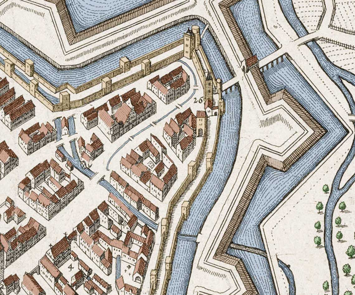Karte nach Merian