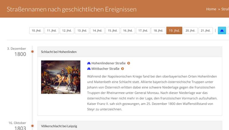 Geschichtliche Ereignisse